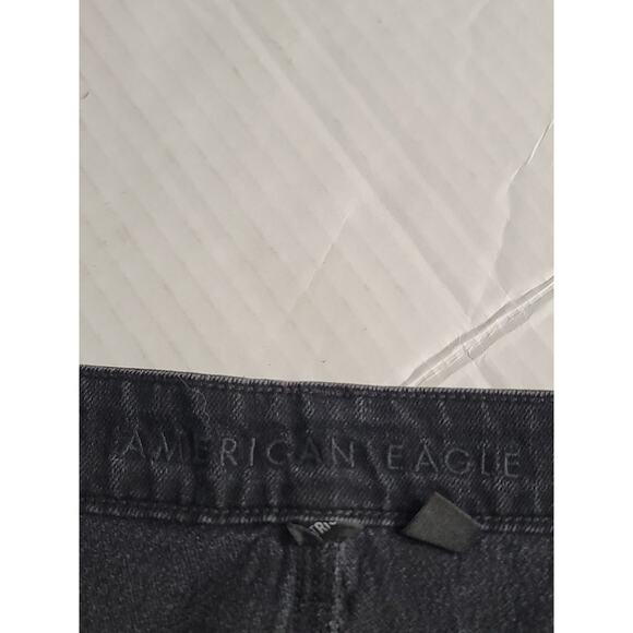 AMERICAN EAGLE Jeans Sz 20 Baggy Wide Leg Ankle Super High Rise Strigid Drapey - Picture 6 of 14